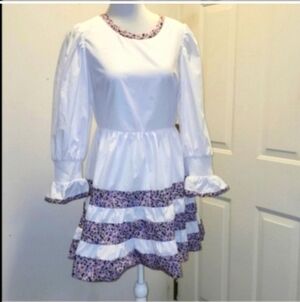 Pomander Place Girly Mini Dress Flowy Fit & Flare Cottagecore Small